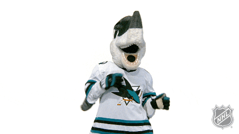 Dancing Shark Points Up And Down GIF
