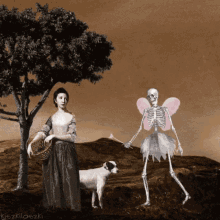 Dancing Skeleton Happy Fairy Magic GIF