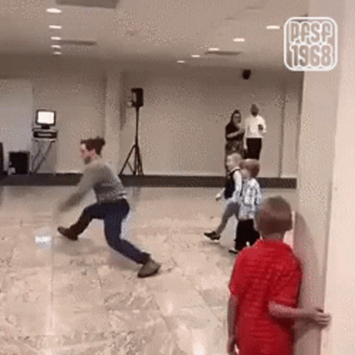 Dancing Slap Down Kids Falling GIF