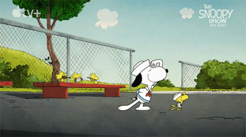 Synchronized Dancing Snoopy And Woodstock GIF