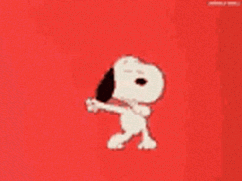Dancing Snoopy Swinging His Arms GIF