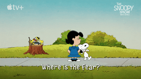 Dancing Snoopy Backward Steps GIF