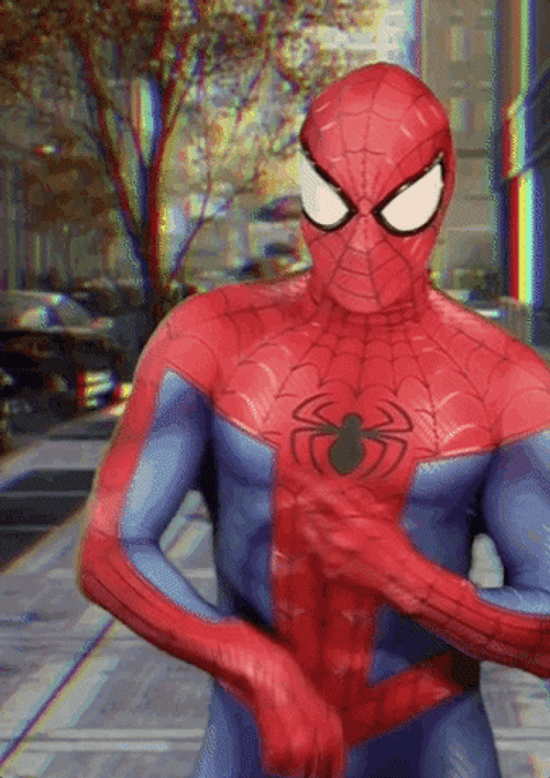 Dancing Spiderman Costume GIF
