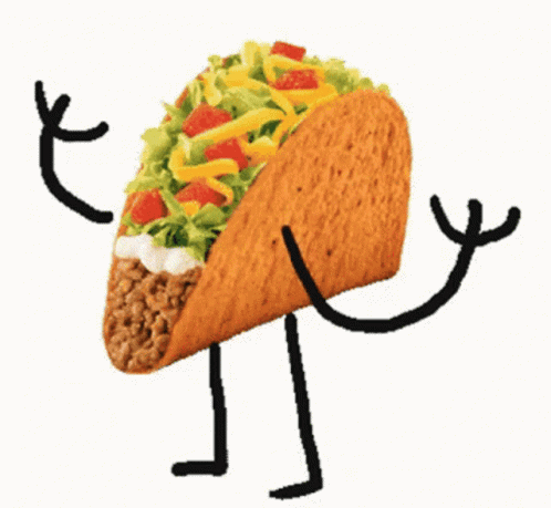 Dancing Taco with Arms and Legs