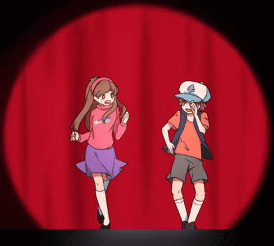 Dancing The Theme Song In Gravity Falls GIF