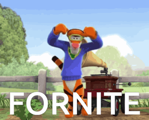 Dancing Tiger Fortnite Meme GIF