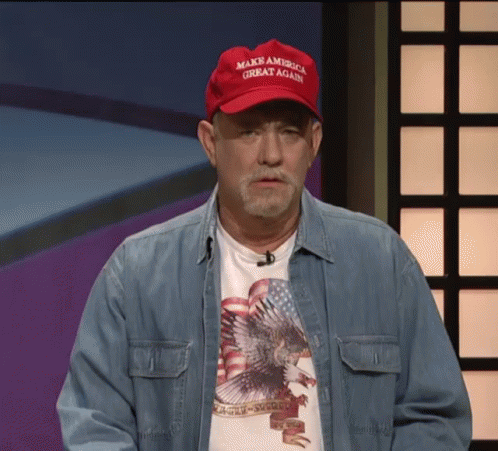 Dancing Tom Maga Hat GIF
