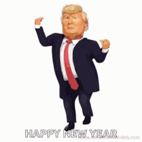 Dancing Trump New Year GIF
