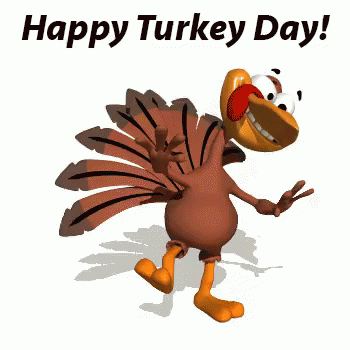 Dancing Turkey Animated Happy Thanksgiving GIF