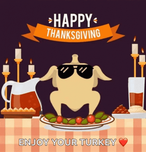Dancing Undressed Turkey Animated Thanksgiving GIF