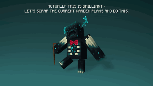Dancing Warden Minecraft Scrap Plans And Do This GIF