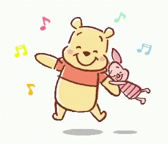 Dancing Winnie The Pooh And Piglet Animated GIF