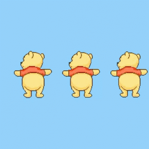 Dancing Winnie The Pooh Cute Sticker GIF