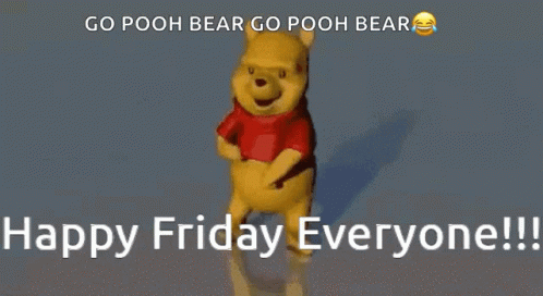 Dancing Winnie The Pooh Happy Friday Everyone GIF