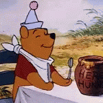 Dancing Winnie The Pooh Hungry GIF