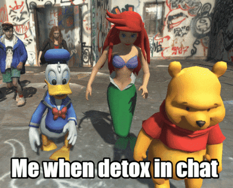 Dancing Winnie The Pooh Me When Detox In Chat GIF