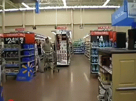 Dancing With Cart Walmart Funny GIF