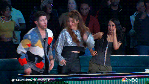 Dancing With Myself Cast Shaking Body GIF