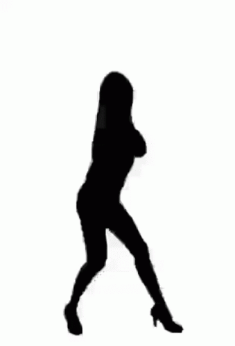 Dancing Woman Silhouette GIF