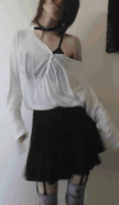 Dancing Woman Skirt GIF