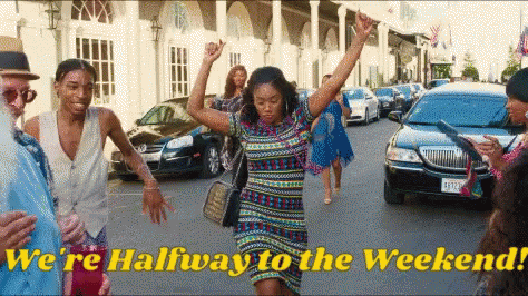 Dancing Woman Street We're Halfway To The Weekend