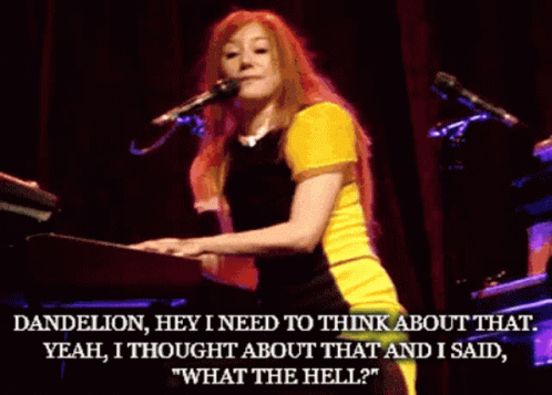 Dandelion Thinking What The Hell GIF