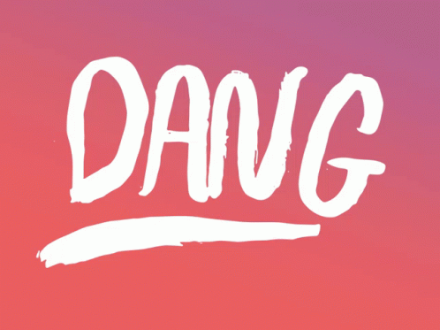 Dang Moving Letters Graphics Design GIF