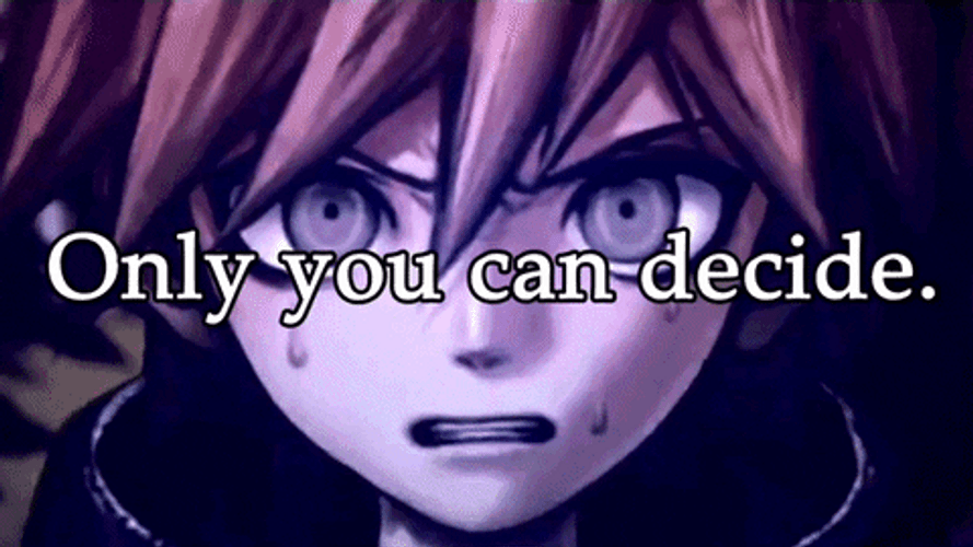 Danganronpa Only you can decide GIF