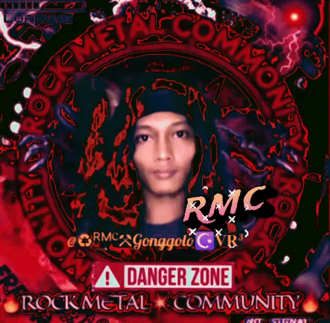 Danger Zone Rock Metal Community Poster With Man