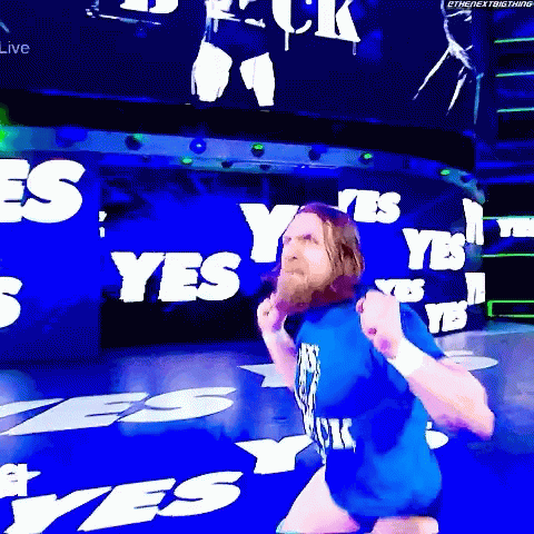 Daniel Bryan Yes Jumping GIF