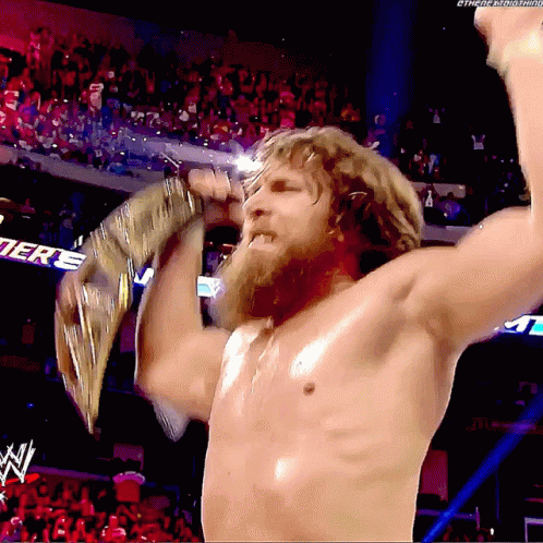 Daniel Bryan Yes Lifting Championship Belt GIF