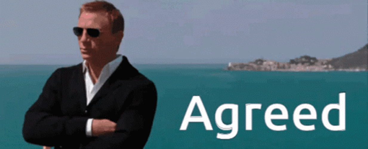 Daniel Craig Agreed GIF