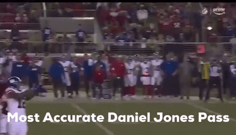 Daniel Jones Accurate Pass GIF