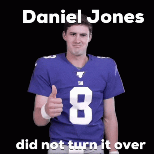 Daniel Jones Did Not Turn It Over GIF