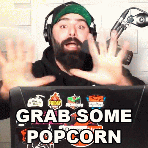 Daniel Keem Grab Some Popcorn Popcorn Ready GIF