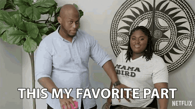 Danielle Brooks Loves Rubbing Pregnant Belly GIF