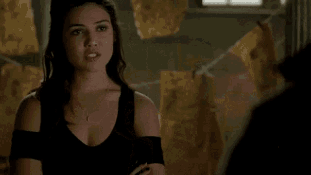 Danielle Campbell Davina The Originals With Nathaniel Buzolic GIF