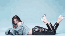 Danielle Campbell Sassy Lying Pose GIF