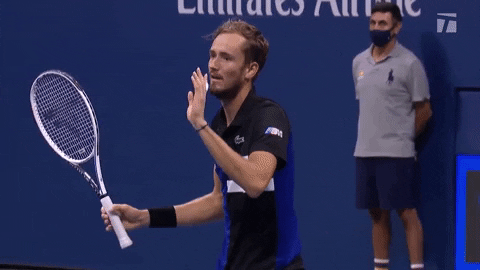 Daniil Medvedev Holding Head GIF