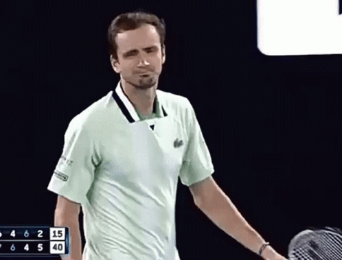 Daniil Medvedev Idly Pointing GIF