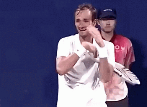 Daniil Medvedev Imagined Smashing Pickleball Meme GIF