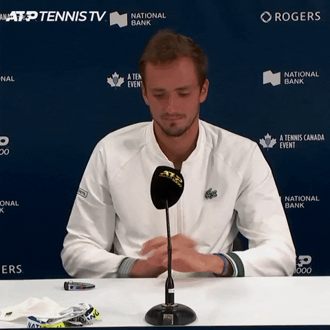 Daniil Medvedev On Interview GIF