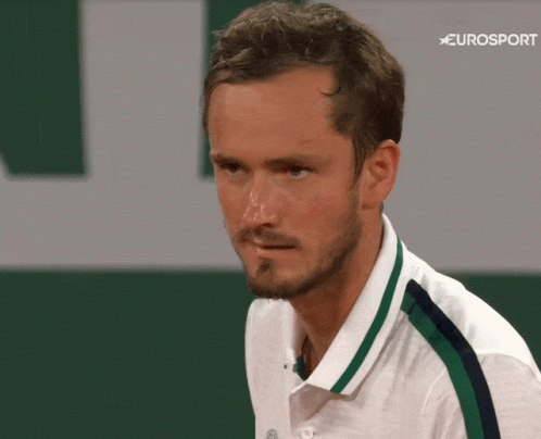 Daniil Medvedev Raising Eyebrows GIF