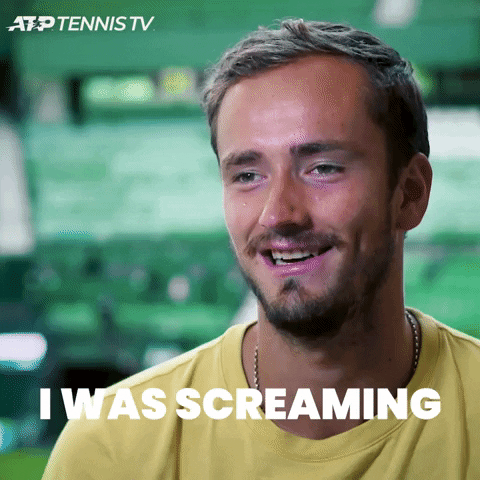 Daniil Medvedev Screaming GIF