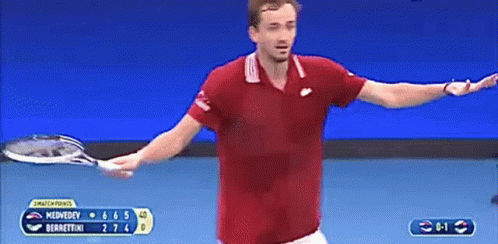 Daniil Medvedev Shrugging GIF