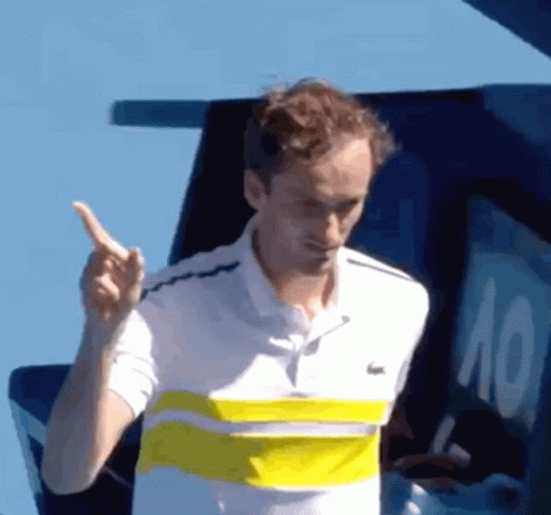 Daniil Medvedev Waving Finger GIF