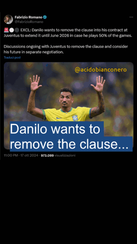 Danilo Wants To Remove The Clause From His Contract GIF
