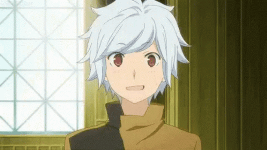 Danmachi Cute Anime Boy Bell Cranel Smile GIF 