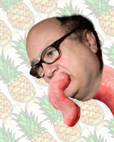 Danny Devito Elongated Tongue Loop GIF