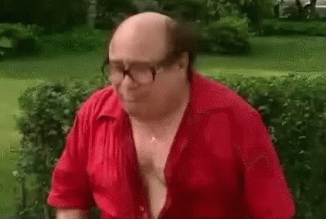 Danny Devito Salivating At The Park GIF